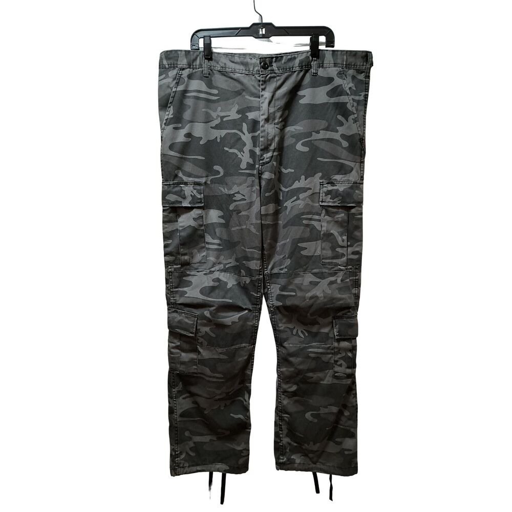 Rothco Camo Tactical BDU Cargo Pants Men’s 42x32 Gray Military Utility Hiking